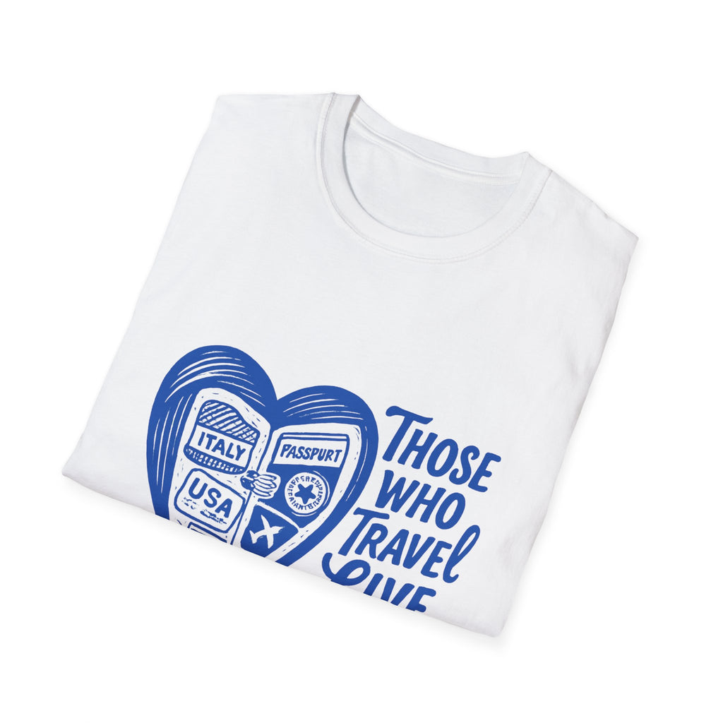 Travel Lover's Unisex T-Shirt - 'Those Who Travel Live Twice', Adventure Gear, Gift for Travelers, Wanderlust Apparel, Vacation Tee, [...]