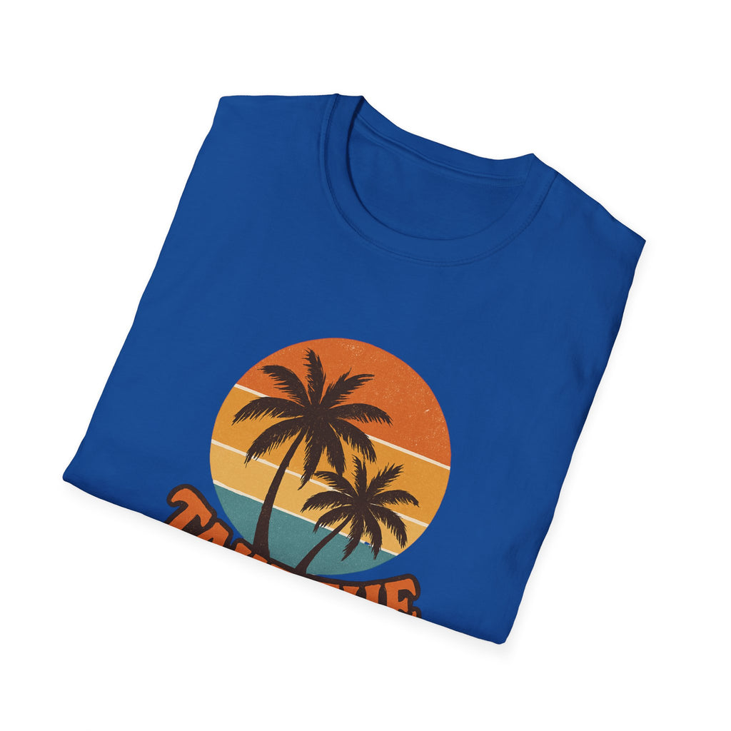 Retro Palm Trees Travel T-Shirt - Perfect for Summer Vacations, Beach Days, Road Trips, Travel Lovers, Gift Ideas