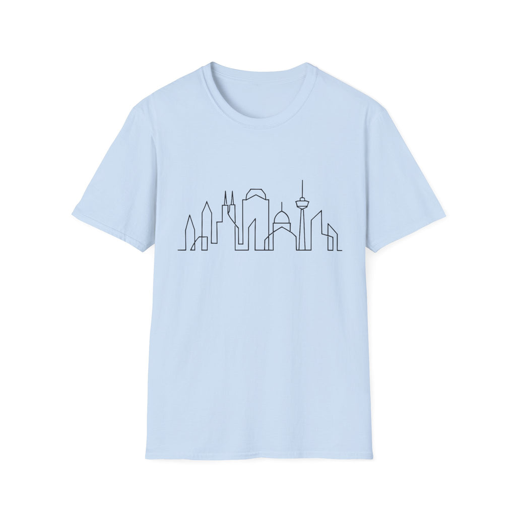 Minimalist Skyline Unisex T-Shirt, Urban Style Tee, Gift for City Lovers, Casual Wear, Travel Shirt, Graphic Tee