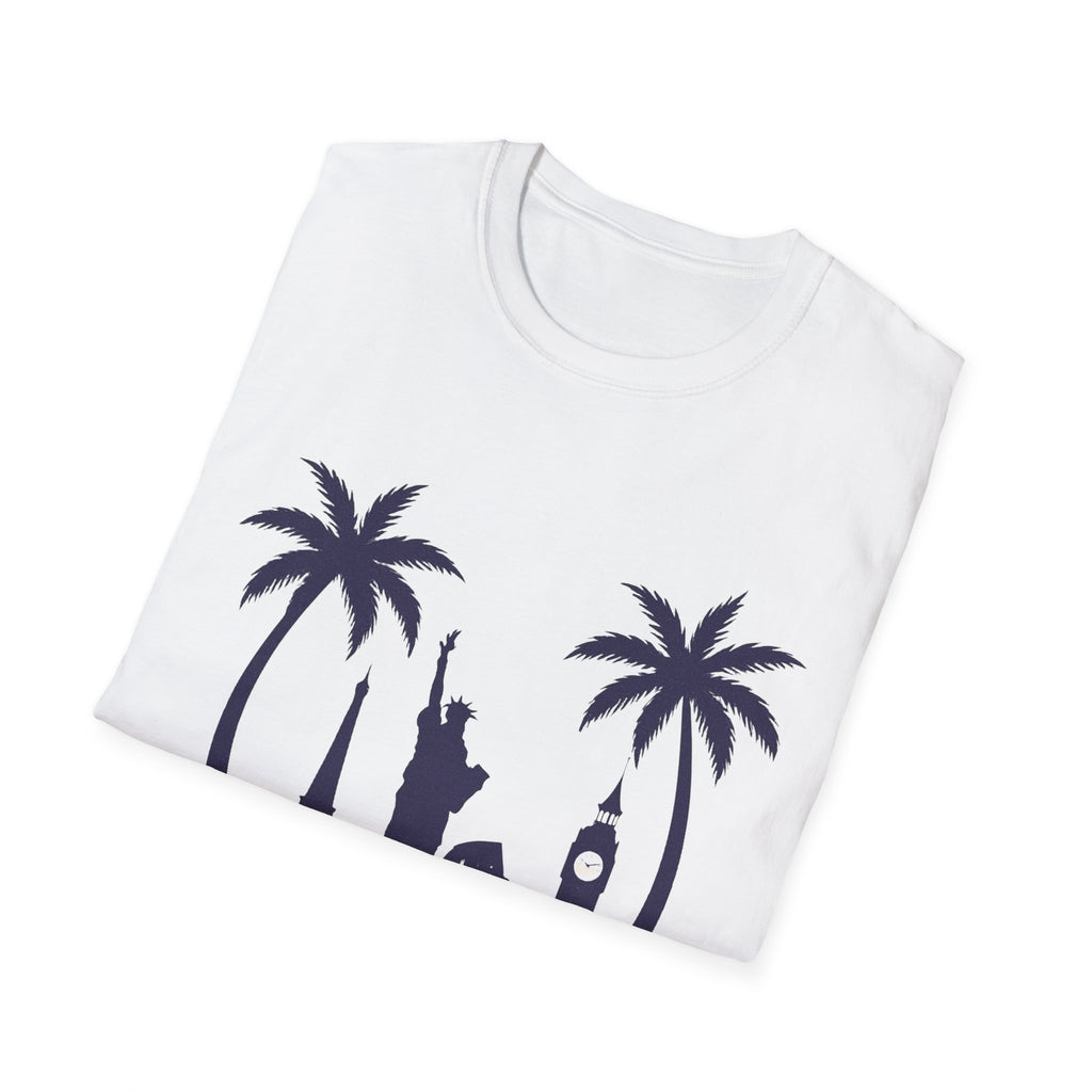 Cityscape Adventure Unisex T-Shirt - Travel Shirt, Vacation Tee, Graphic T-Shirt, Gift for Travelers, Summer Fashion