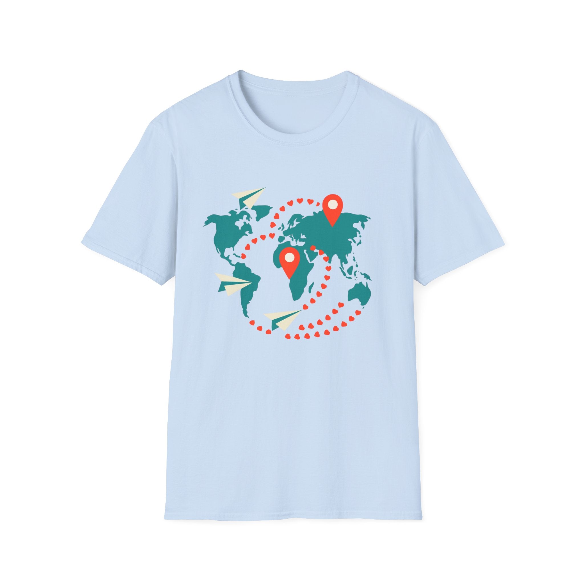 Travel-Inspired Unisex T-Shirt, Adventure Tee, Wanderlust Shirt, World Map T-shirt, Travel Lover Gift, Unique Souvenir Tee