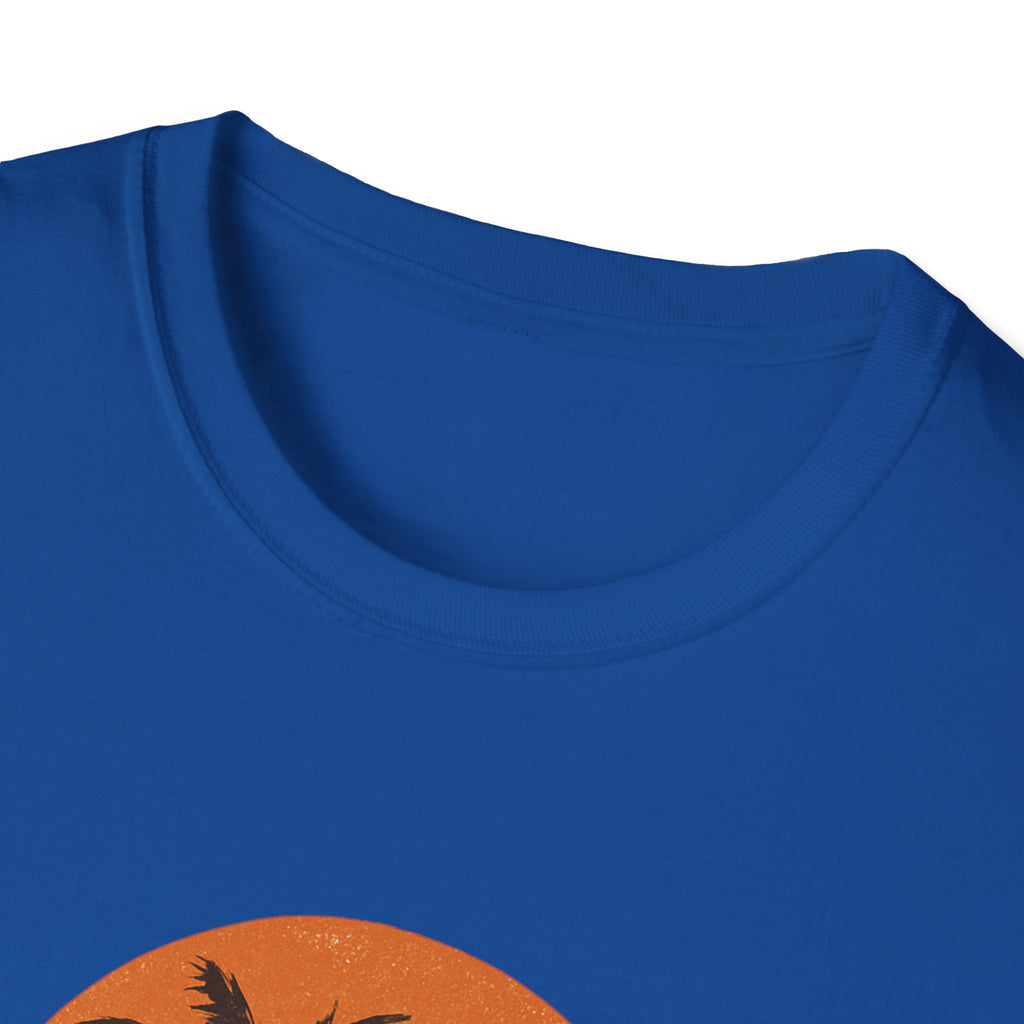 Retro Palm Trees Travel T-Shirt - Perfect for Summer Vacations, Beach Days, Road Trips, Travel Lovers, Gift Ideas