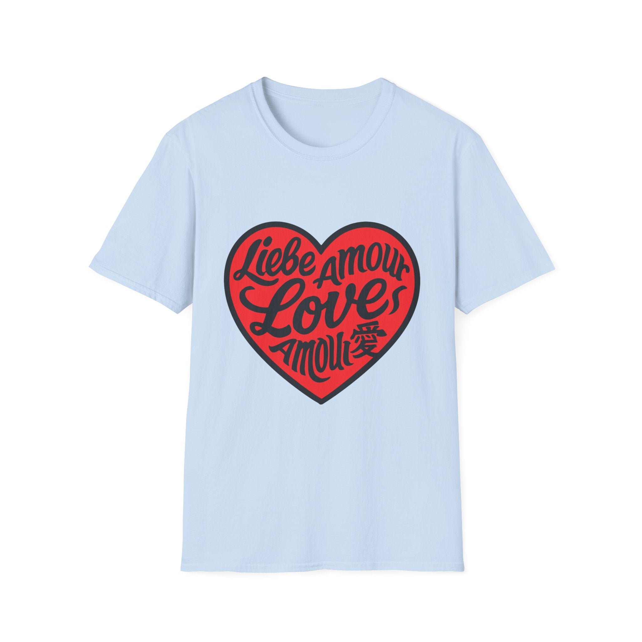 Valentine's Love Heart T-Shirt, Unisex Couple Gift, Cute Love Tee, Romantic Apparel, Heart Graphic Tee