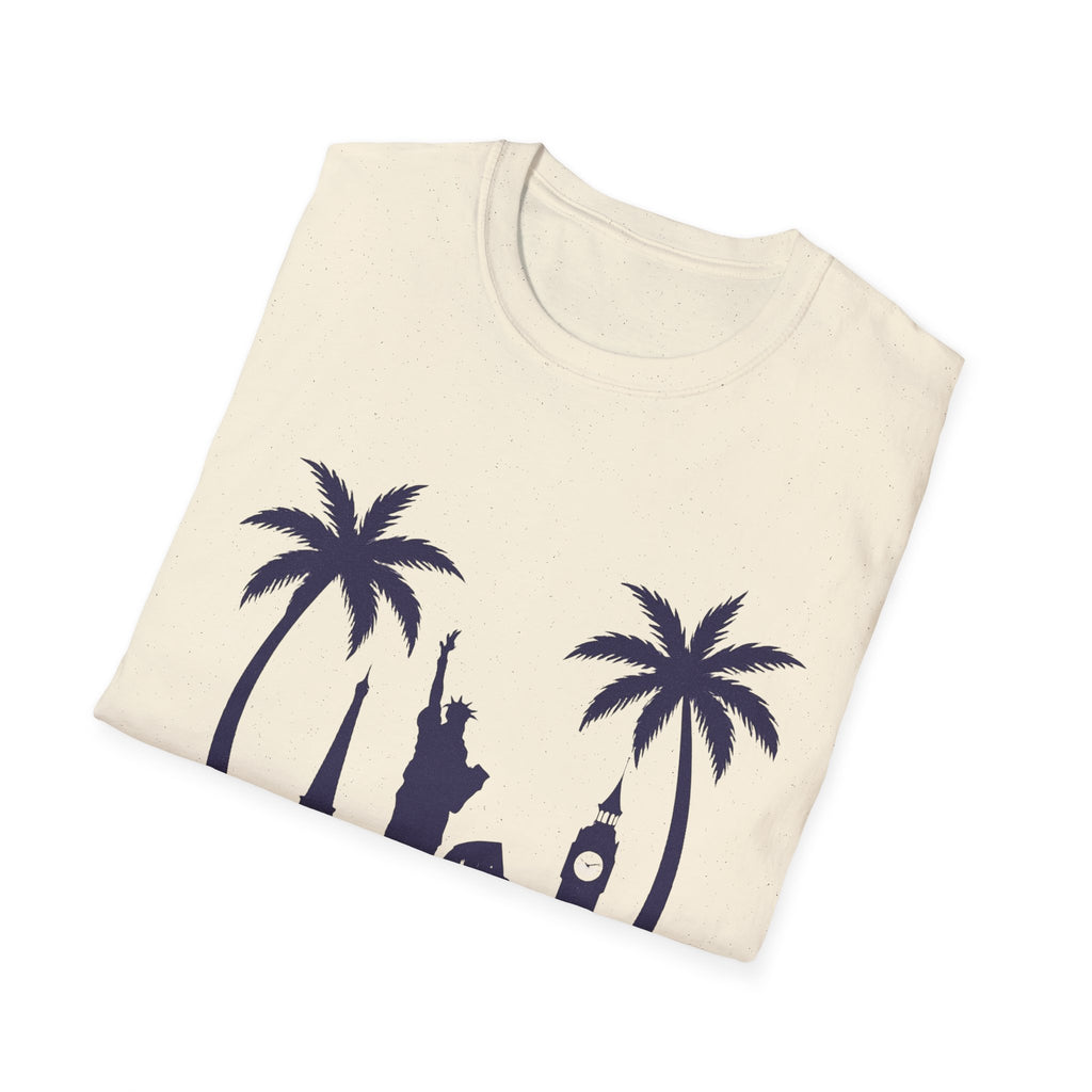 Cityscape Adventure Unisex T-Shirt - Travel Shirt, Vacation Tee, Graphic T-Shirt, Gift for Travelers, Summer Fashion