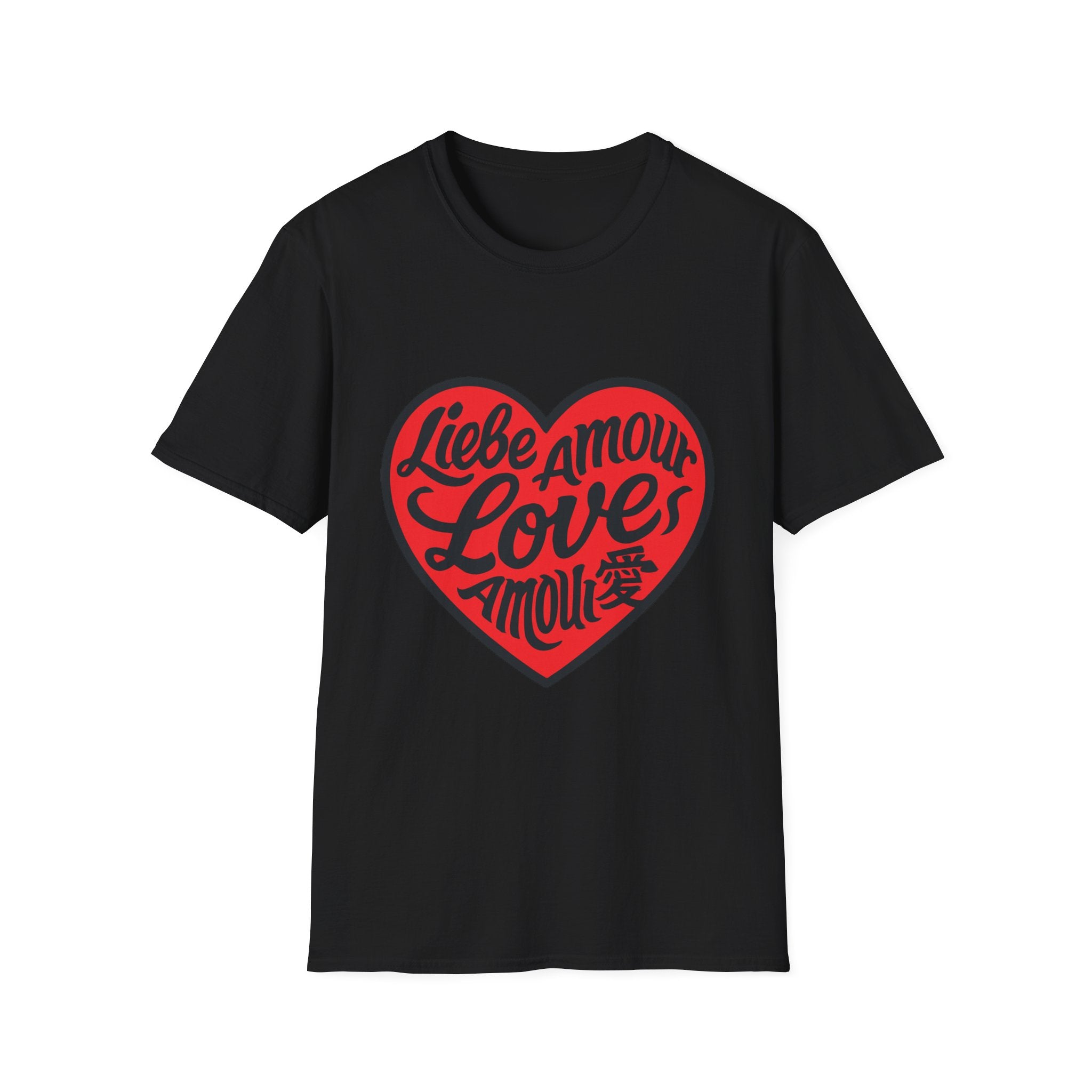 Valentine's Love Heart T-Shirt, Unisex Couple Gift, Cute Love Tee, Romantic Apparel, Heart Graphic Tee