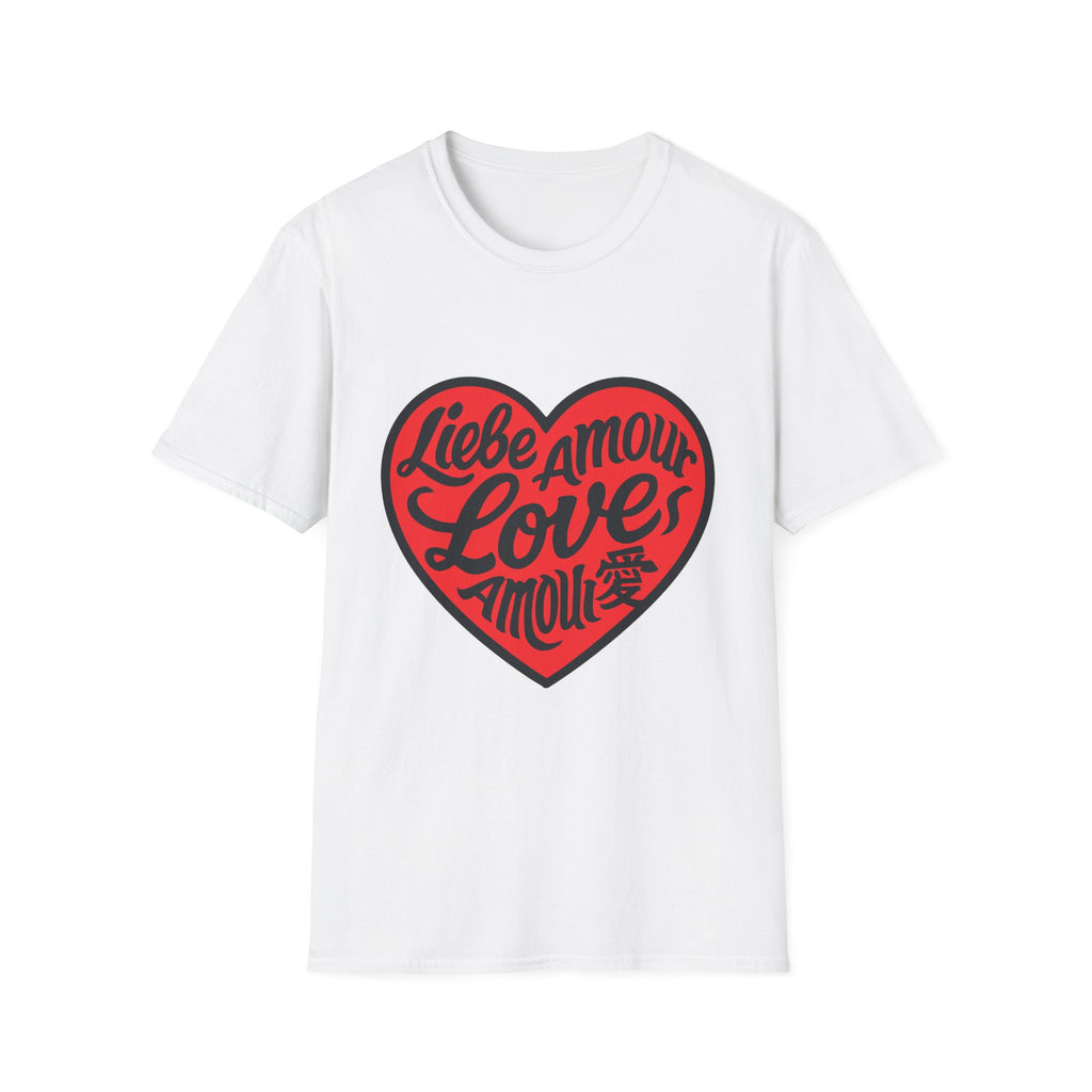 Valentine's Love Heart T-Shirt, Unisex Couple Gift, Cute Love Tee, Romantic Apparel, Heart Graphic Tee