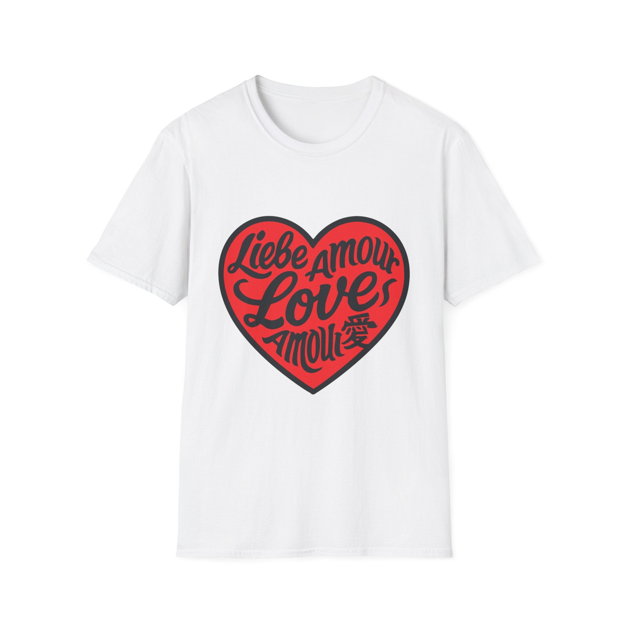 Valentine's Love Heart T-Shirt, Unisex Couple Gift, Cute Love Tee, Romantic Apparel, Heart Graphic Tee