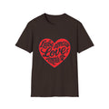 Valentine's Love Heart T-Shirt, Unisex Couple Gift, Cute Love Tee, Romantic Apparel, Heart Graphic Tee