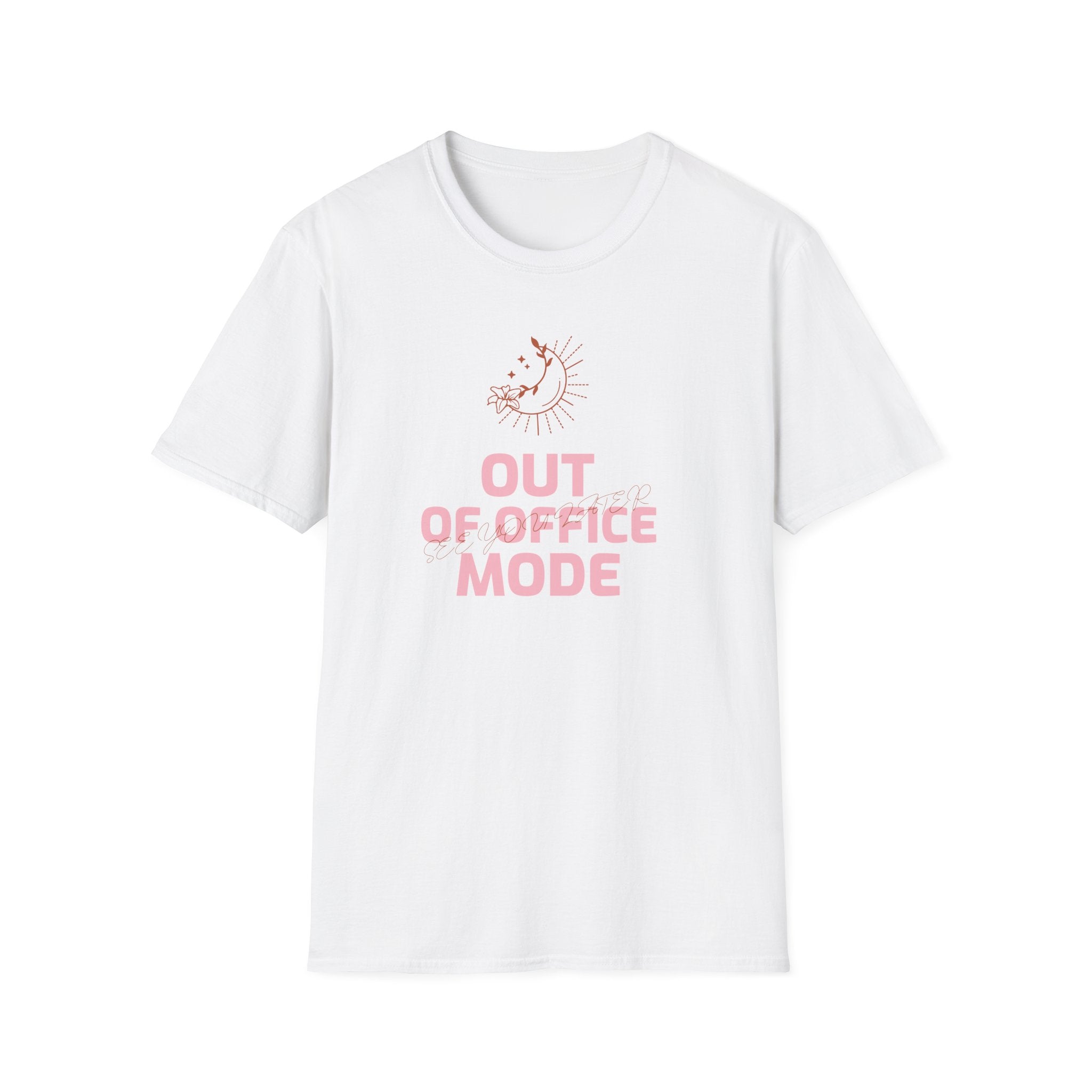 Out of Office Mode Unisex T-Shirt | Relaxed Fit Graphic Tee, Casual Wear, Gift for Home Office, Vacation Vibes, Summer Fashion