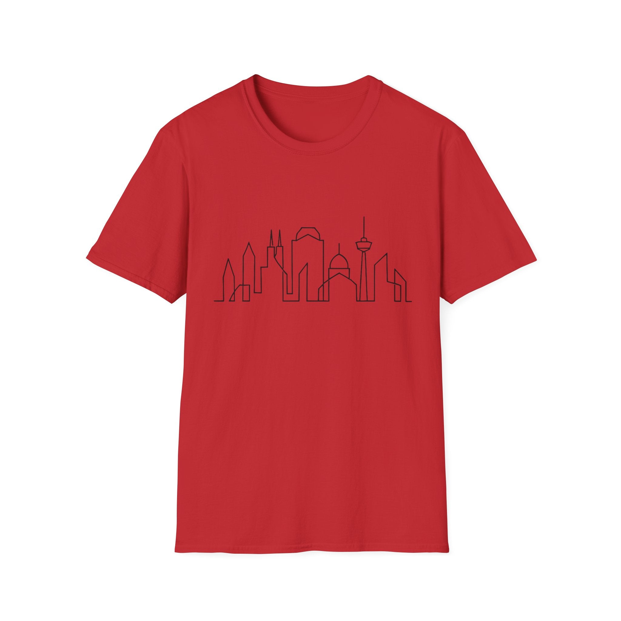Minimalist Skyline Unisex T-Shirt, Urban Style Tee, Gift for City Lovers, Casual Wear, Travel Shirt, Graphic Tee