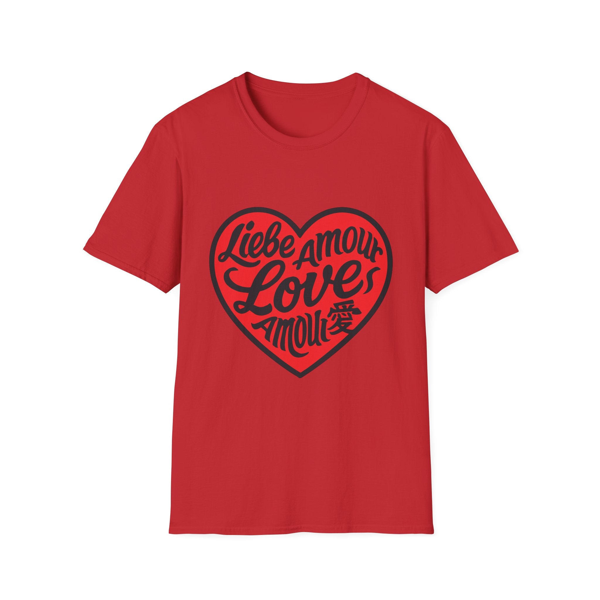 Valentine's Love Heart T-Shirt, Unisex Couple Gift, Cute Love Tee, Romantic Apparel, Heart Graphic Tee