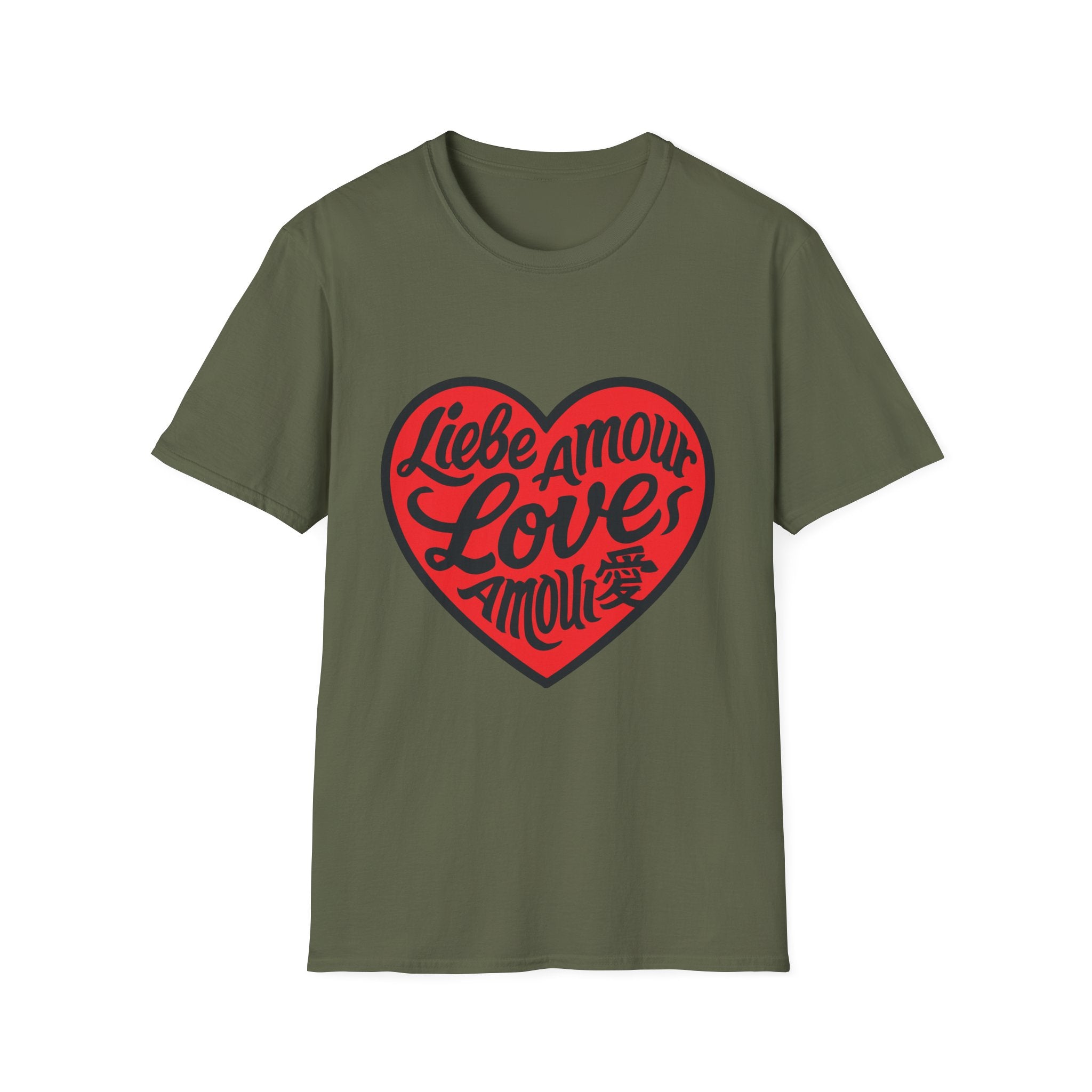 Valentine's Love Heart T-Shirt, Unisex Couple Gift, Cute Love Tee, Romantic Apparel, Heart Graphic Tee