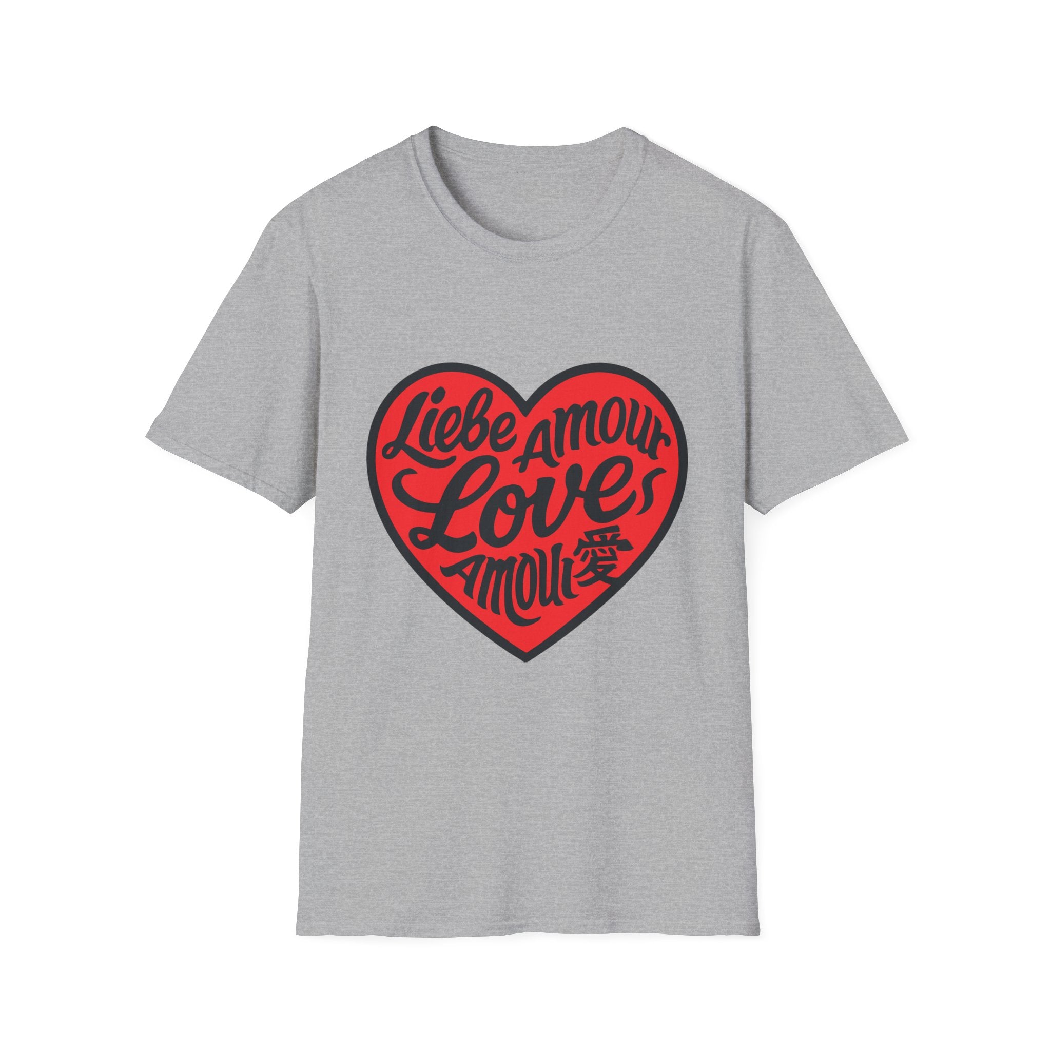 Valentine's Love Heart T-Shirt, Unisex Couple Gift, Cute Love Tee, Romantic Apparel, Heart Graphic Tee