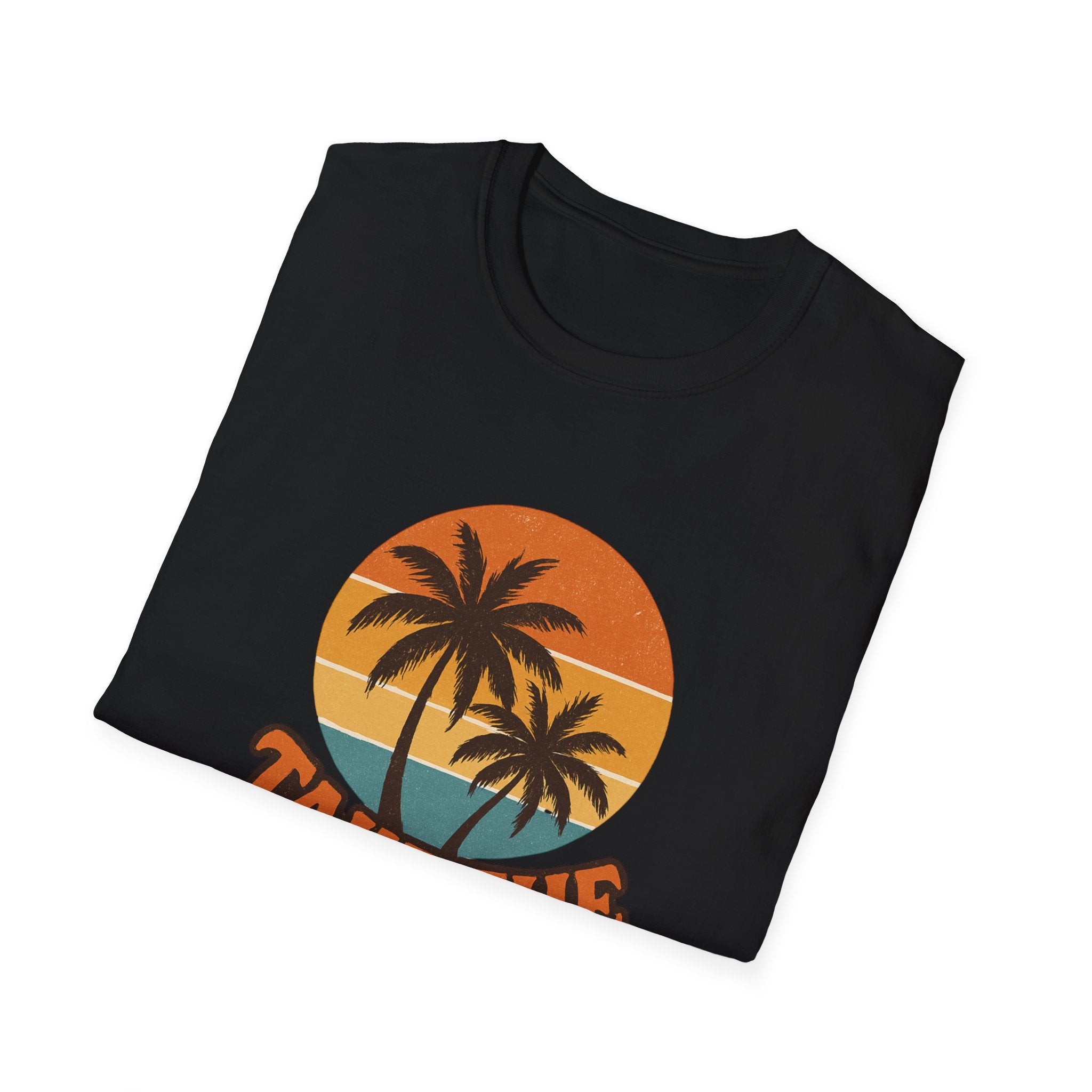 Retro Palm Trees Travel T-Shirt - Perfect for Summer Vacations, Beach Days, Road Trips, Travel Lovers, Gift Ideas