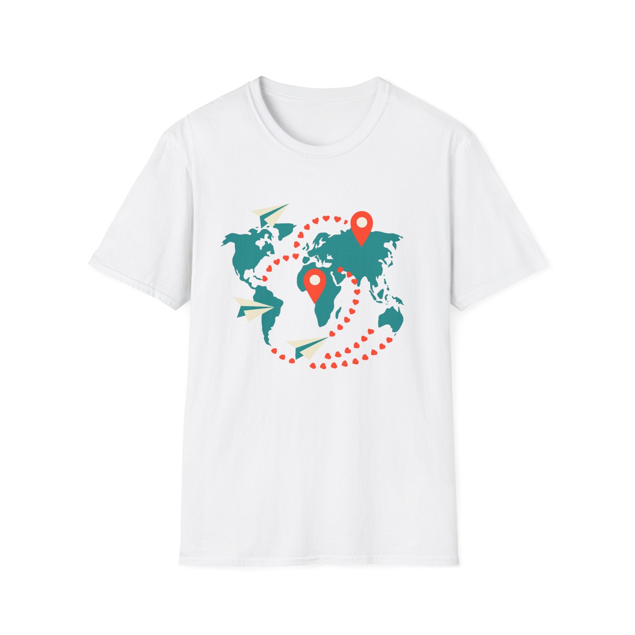 Travel-Inspired Unisex T-Shirt, Adventure Tee, Wanderlust Shirt, World Map T-shirt, Travel Lover Gift, Unique Souvenir Tee
