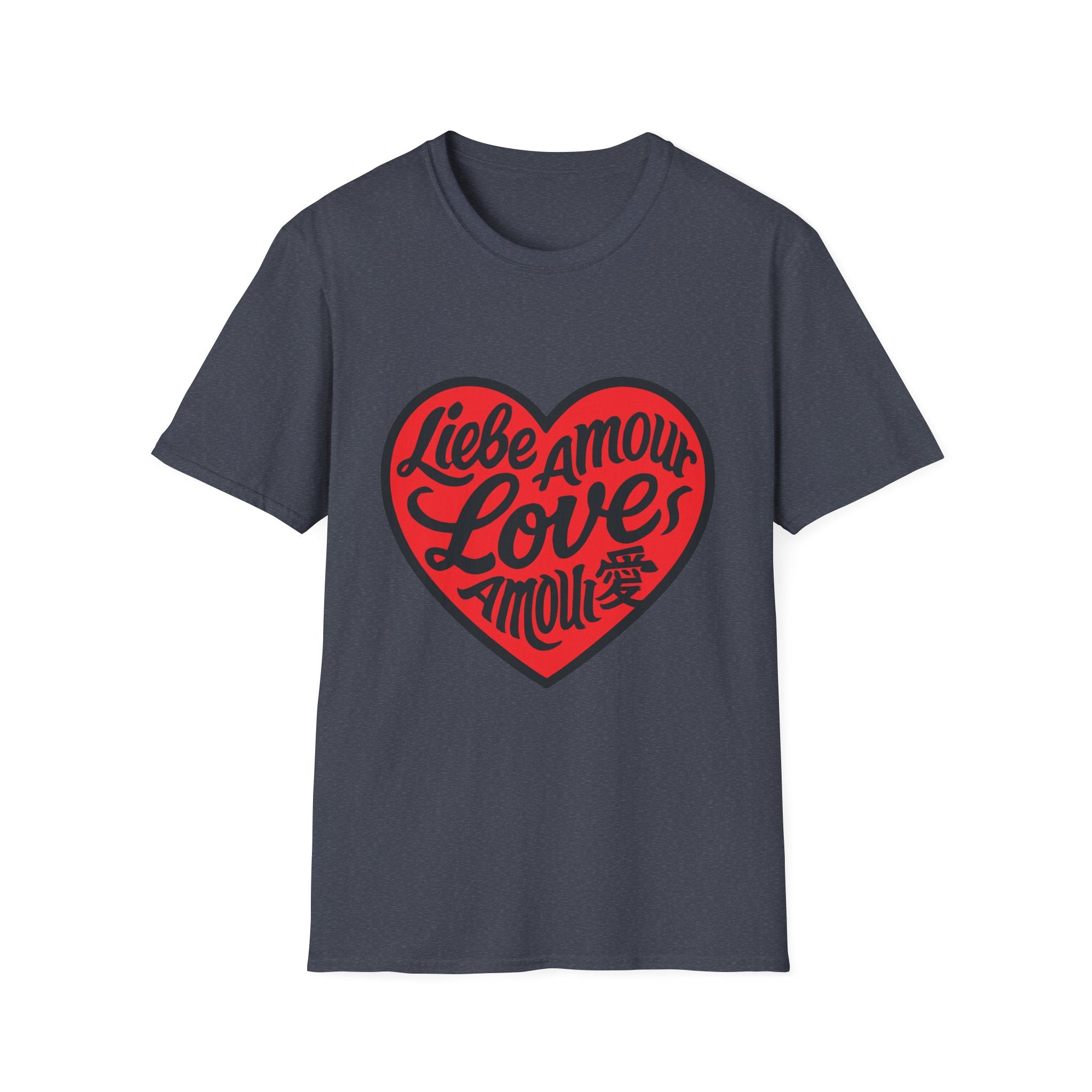 Valentine's Love Heart T-Shirt, Unisex Couple Gift, Cute Love Tee, Romantic Apparel, Heart Graphic Tee