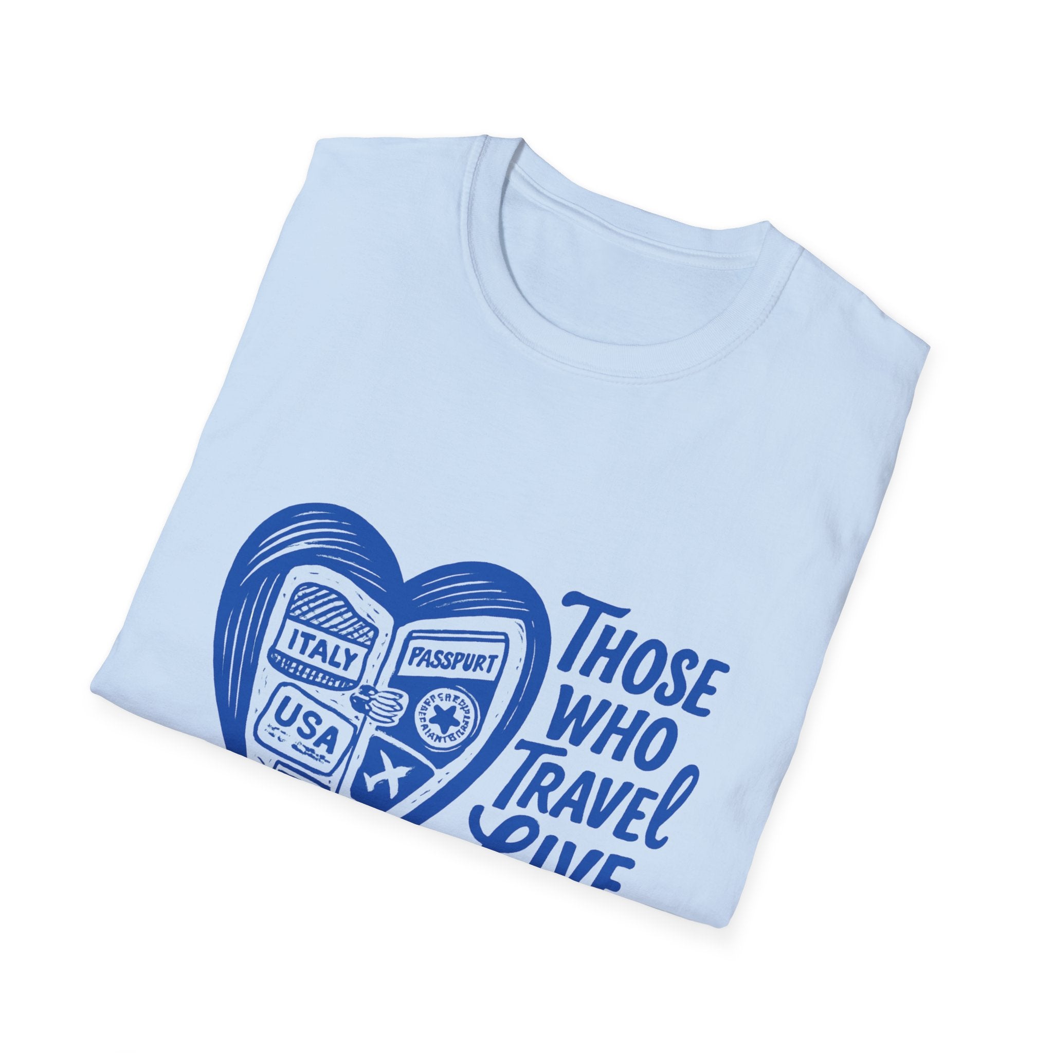 Travel Lover's Unisex T-Shirt - 'Those Who Travel Live Twice', Adventure Gear, Gift for Travelers, Wanderlust Apparel, Vacation Tee, [...]