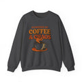 Coffee & Chaos Crewneck Sweatshirt – “Powered by Coffee & Chaos” Cozy Graphic Pullover