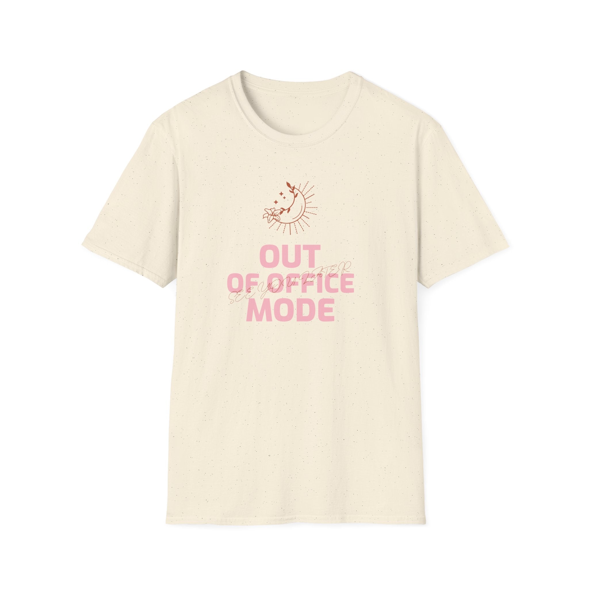 Out of Office Mode Unisex T-Shirt | Relaxed Fit Graphic Tee, Casual Wear, Gift for Home Office, Vacation Vibes, Summer Fashion