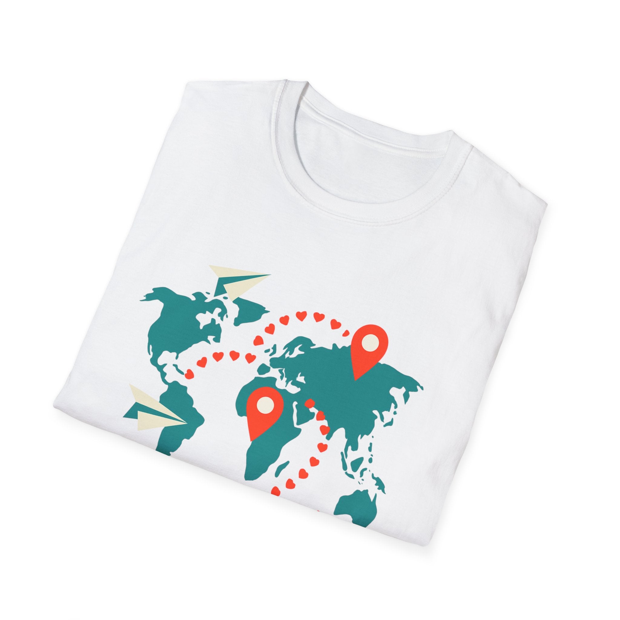 Travel-Inspired Unisex T-Shirt, Adventure Tee, Wanderlust Shirt, World Map T-shirt, Travel Lover Gift, Unique Souvenir Tee
