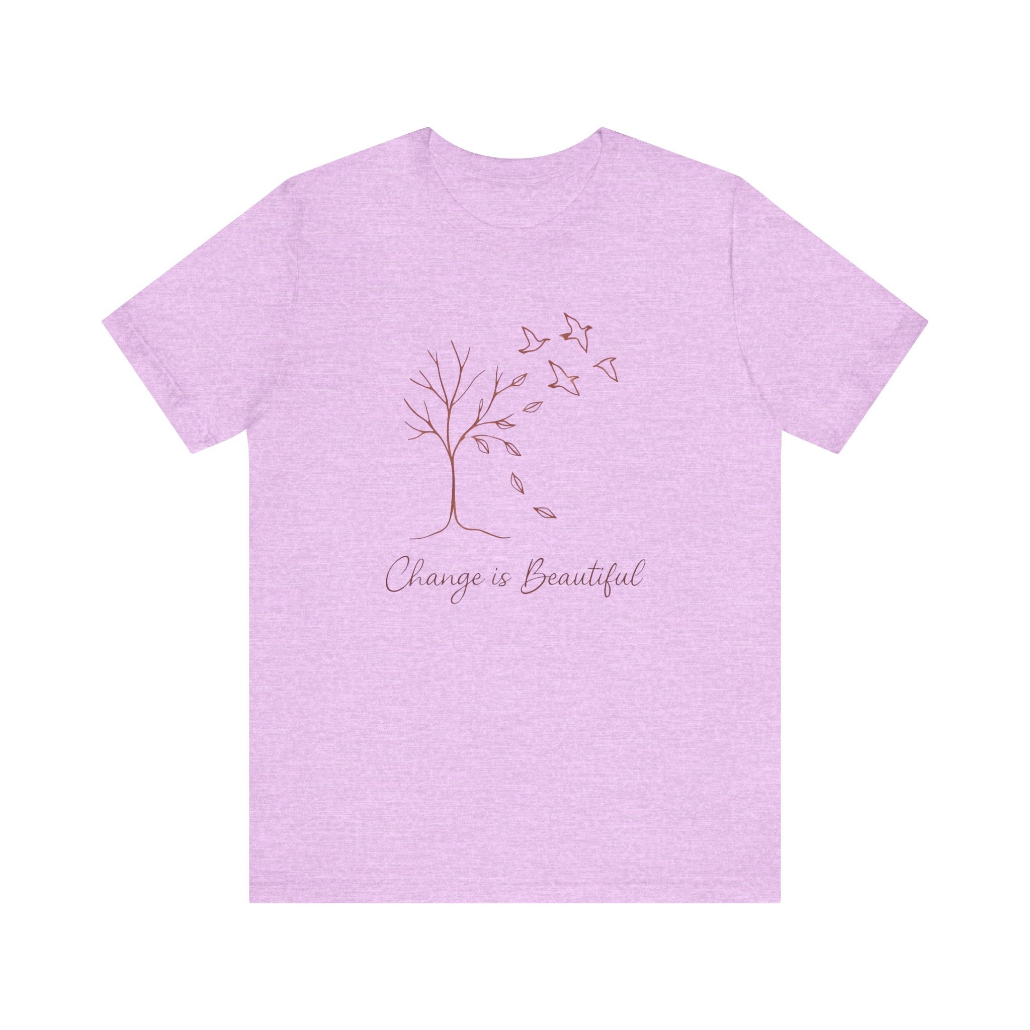 Nature Graphic Tee - Change is Beautiful Unisex Inspirational T-Shirt