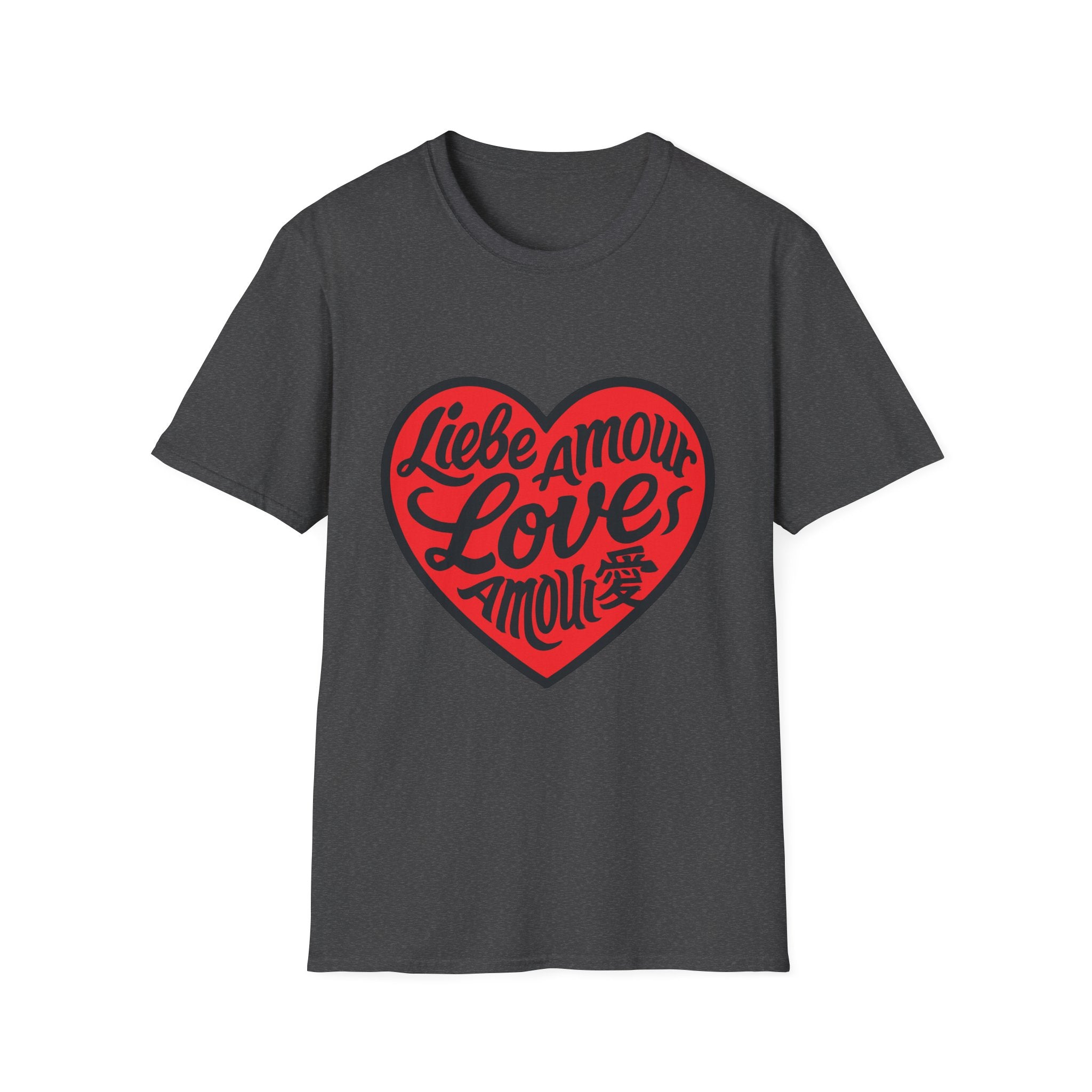 Valentine's Love Heart T-Shirt, Unisex Couple Gift, Cute Love Tee, Romantic Apparel, Heart Graphic Tee
