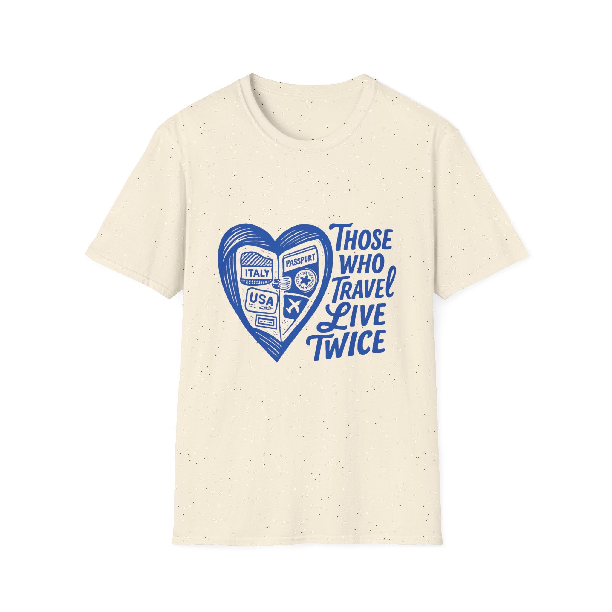 Travel Lover's Unisex T-Shirt - 'Those Who Travel Live Twice', Adventure Gear, Gift for Travelers, Wanderlust Apparel, Vacation Tee, [...]