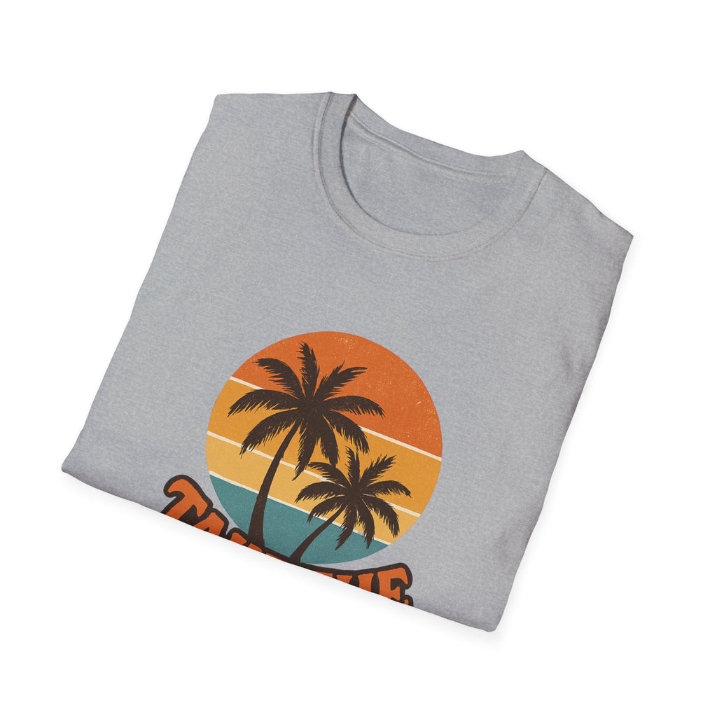 Retro Palm Trees Travel T-Shirt - Perfect for Summer Vacations, Beach Days, Road Trips, Travel Lovers, Gift Ideas