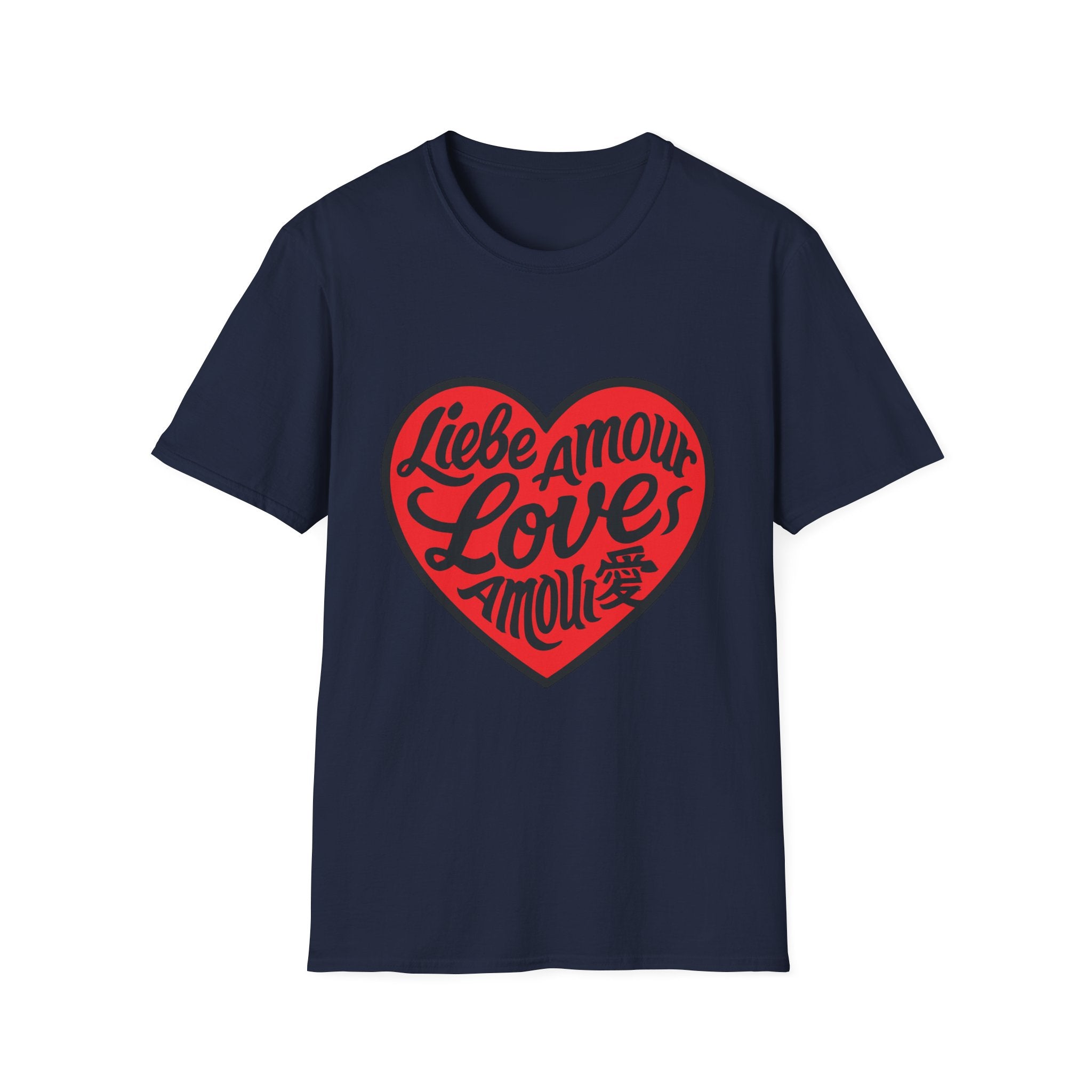 Valentine's Love Heart T-Shirt, Unisex Couple Gift, Cute Love Tee, Romantic Apparel, Heart Graphic Tee