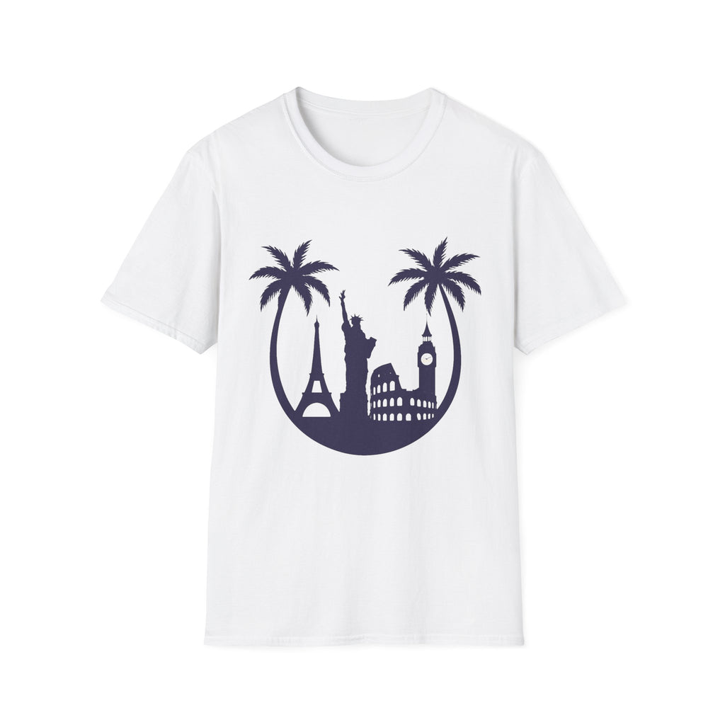 Cityscape Adventure Unisex T-Shirt - Travel Shirt, Vacation Tee, Graphic T-Shirt, Gift for Travelers, Summer Fashion