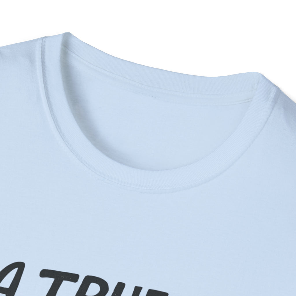 A True Traveler Unisex Softstyle T-Shirt, Travel Gift, Adventure Apparel, Wanderlust Tee, Suitcase Design Shirt