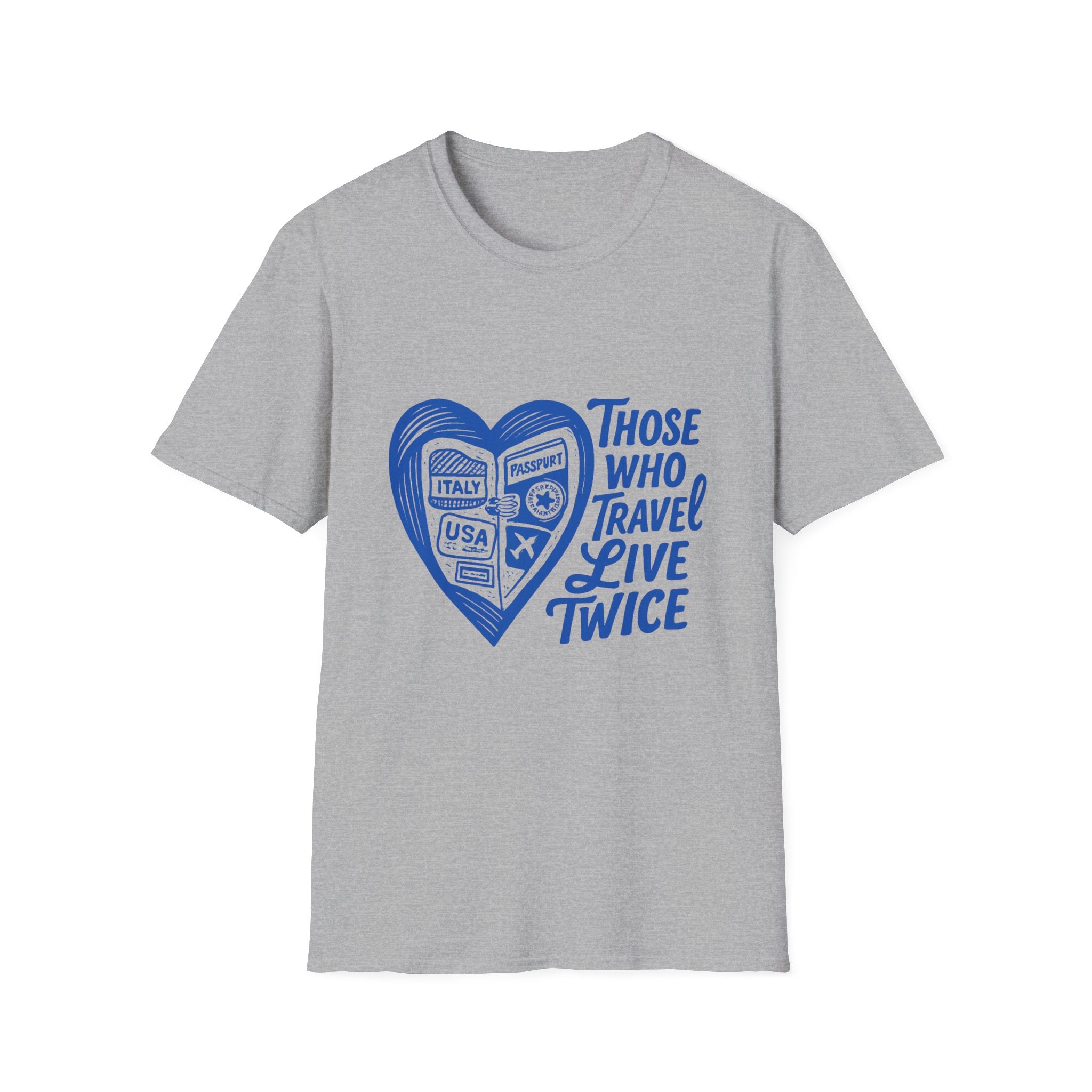 Travel Lover's Unisex T-Shirt - 'Those Who Travel Live Twice', Adventure Gear, Gift for Travelers, Wanderlust Apparel, Vacation Tee, [...]