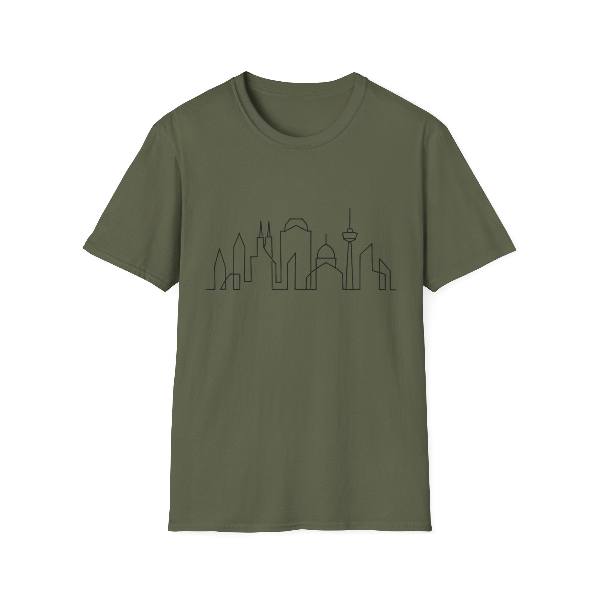 Minimalist Skyline Unisex T-Shirt, Urban Style Tee, Gift for City Lovers, Casual Wear, Travel Shirt, Graphic Tee