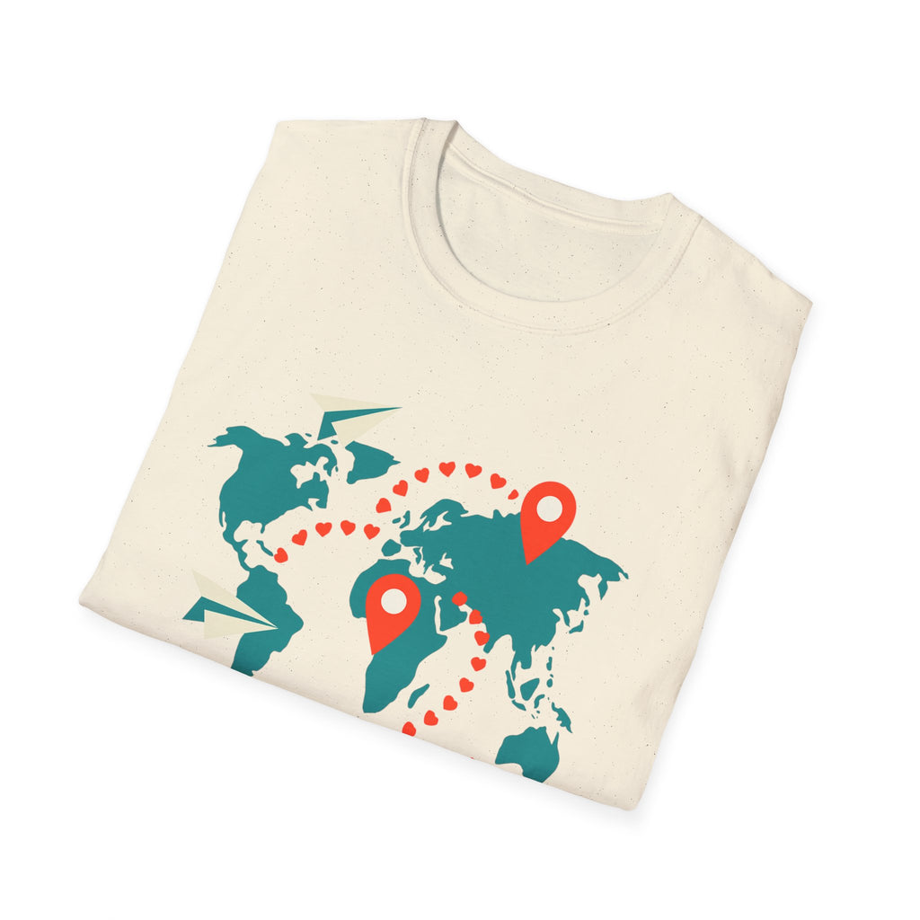 Travel-Inspired Unisex T-Shirt, Adventure Tee, Wanderlust Shirt, World Map T-shirt, Travel Lover Gift, Unique Souvenir Tee