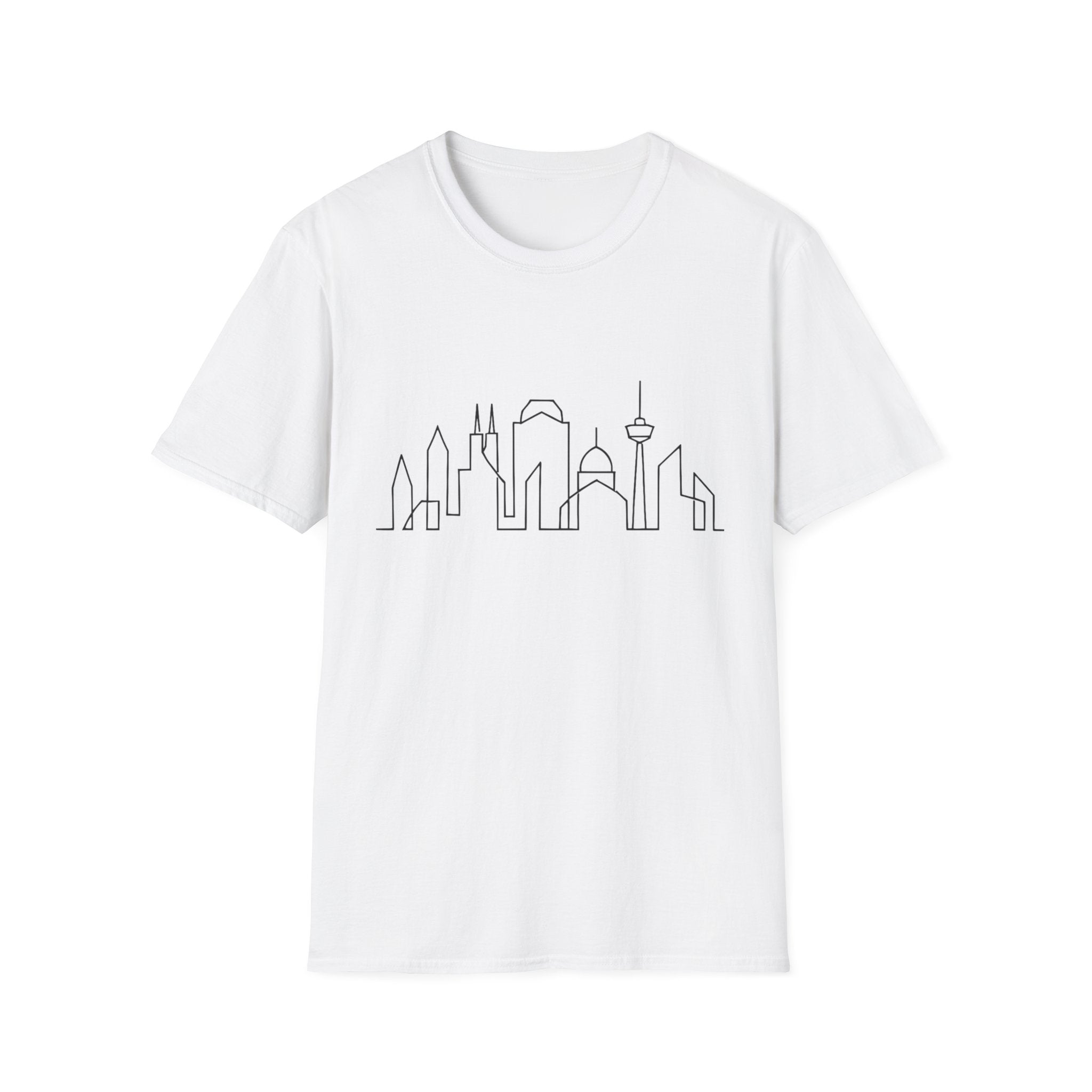 Minimalist Skyline Unisex T-Shirt, Urban Style Tee, Gift for City Lovers, Casual Wear, Travel Shirt, Graphic Tee
